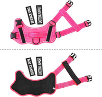 voopet Service Dog Harness, Emotional Support Pet Vest Harness - Medium (Pack of 1) / Hot Pink - image 4