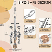 KATUMO Bird Toys, Parrot Pull Spoons - Silvery - image 2