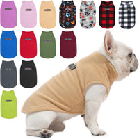 Dog Fleece Vest Sweater Winter Jacket for Small and Medium Large Dogs - Large / BEIGE