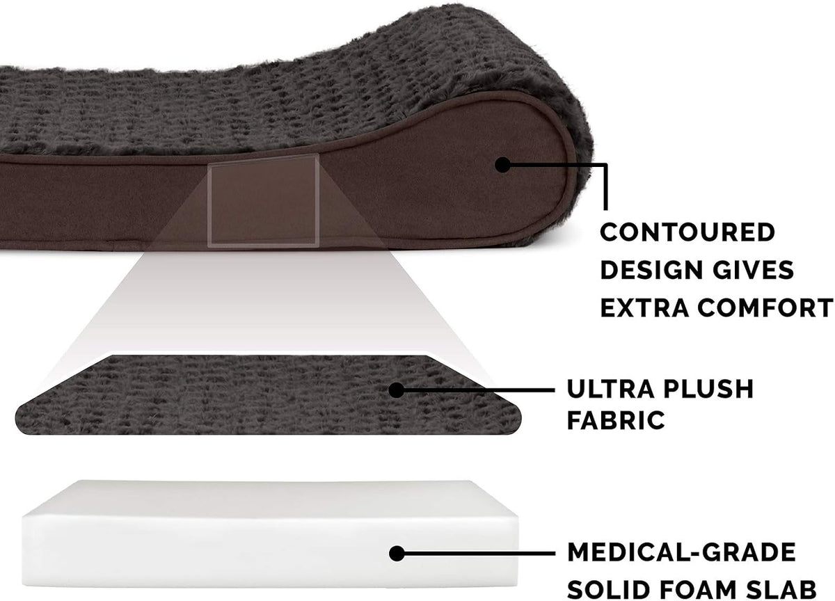 FurHaven Orthopedic Dog Bed for Large Dogs - Giant/XXXL / Chocolate - image 3