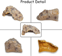 Reptile Hide Snake Cave Large Simulation Stone Resin Hideout Leopard - A-Large - image 2