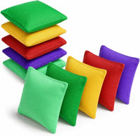 Small Colorful Nylon Bean Bags for Hand Toss Games - 2.7in-10 Pcs
