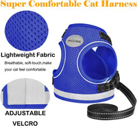 Cat Harness and Leash Set - Blue / S (Chest: 9" - 11") - image 4