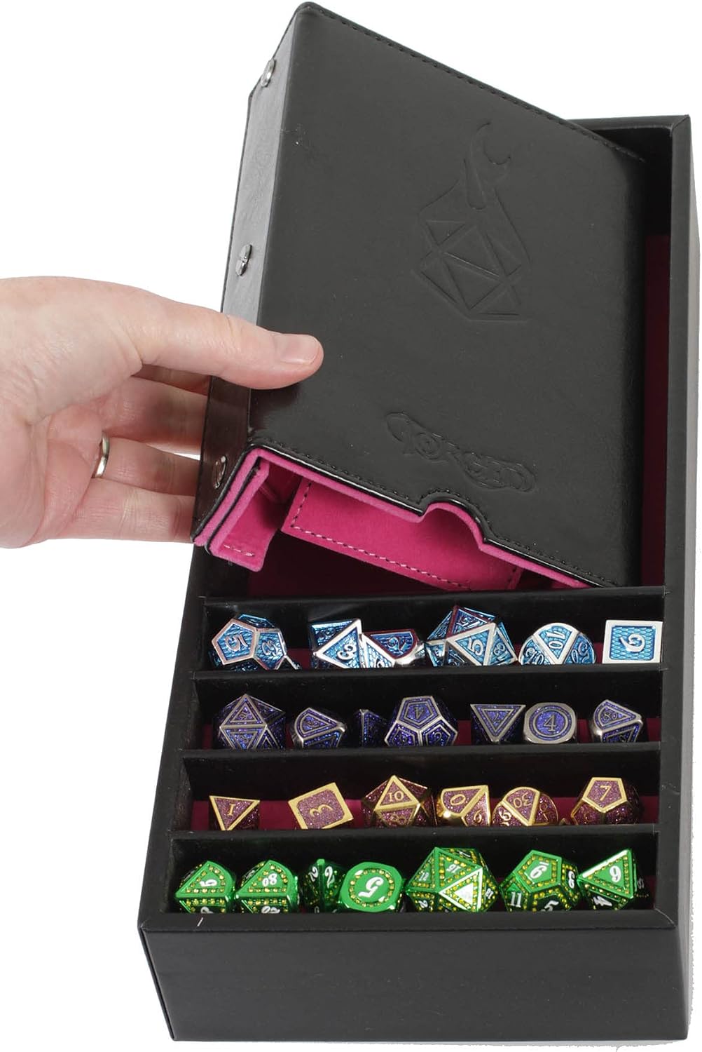 Forged Dice Co. Citadel Dice Tray and Tower, Storage Box - Pink - image 4
