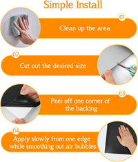 Magnetic Whiteboard Contact Paper - Black 1pc / 47.2"W x 18"H - image 4