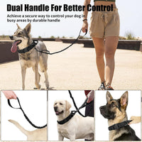 Tactical Dog Collar - Dog Collar with Control Handle for Medium Large Dogs – Essentials for Dogs - Black Set / M - image 4