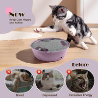 Pawaboo Interactive Cat Toy with Running Mouse - P-Purple - image 3