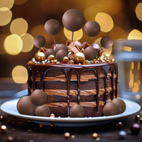ASTARON 20 Pcs Gold Balls Cake Topper Decorations for Birthday Cake - Brown - image 4