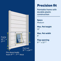 PetSafe Wall Entry Pet Door, Telescoping, Dogs up to 100 lb - Medium - image 3