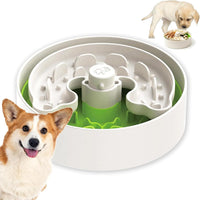 Slow Feeder Dog Bowl for Large Dogs with Non-Slip Base - M / Light Green