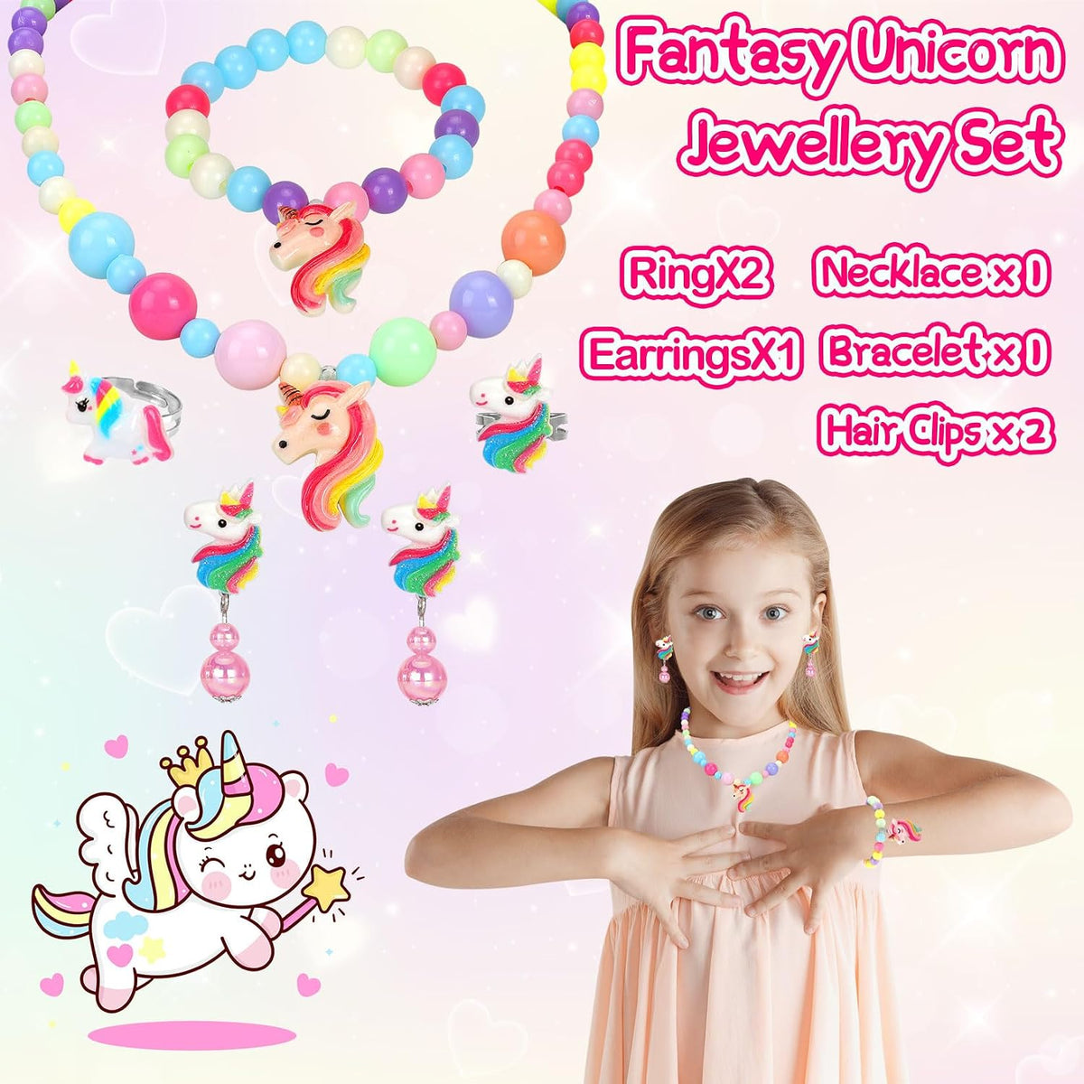Jewelry Toys-for-Girls, Toddler Girl Toys Age 6-8 - Pink - image 4