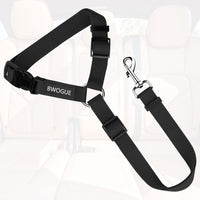 Dog Seat Belt for Car, Headrest Restraint Safety Lead, Dogs Cats – Essentials for Dogs - Black / Not elastic - image 2