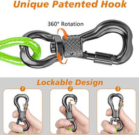 XiaZ 50FT Tie Out Cable for Dogs, Dog Leads for Yard Chew Proof, Heavy Duty Pet Tie Out Cable for Large Dogs Up to 250lbs,Durable Dog Runner Tether Line for Outdoor,Yard
