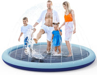 COMMOUDS 67 inch non-slip splash pad sprinkler for kids and dogs - view 3