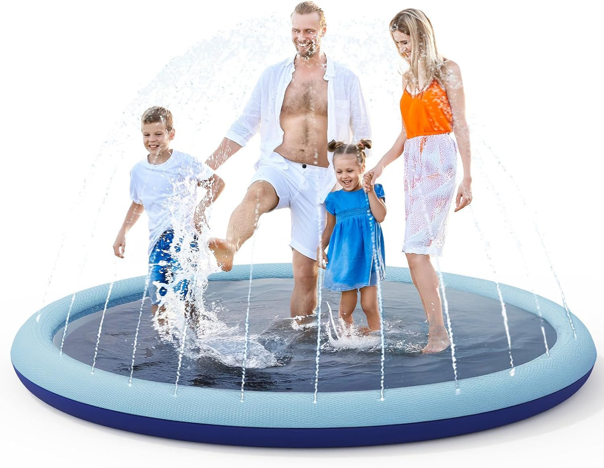 COMMOUDS 67 inch non-slip splash pad sprinkler for kids and dogs - view 3