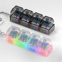 2 Pcs LED Keyboard Fidget Toy for Adults - Blue Switch
