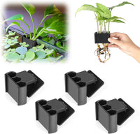 2 Pk Upgraded Aquarium Plant Holder - Black 4