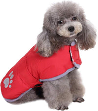 Queenmore Cold Weather Dog Coats Loft Reversible Winter Fleece Dog - X-Large / Red