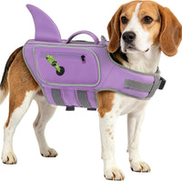 Dog Life Vests for Boating and Swimming, Dog Life Jacket – Essentials for Dogs - Lilac / Large