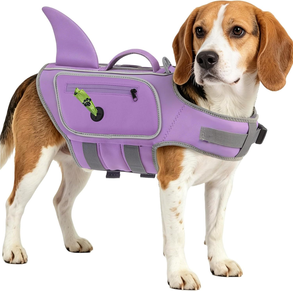 Dog Life Vests for Boating and Swimming, Dog Life Jacket – Essentials for Dogs - Lilac / Large