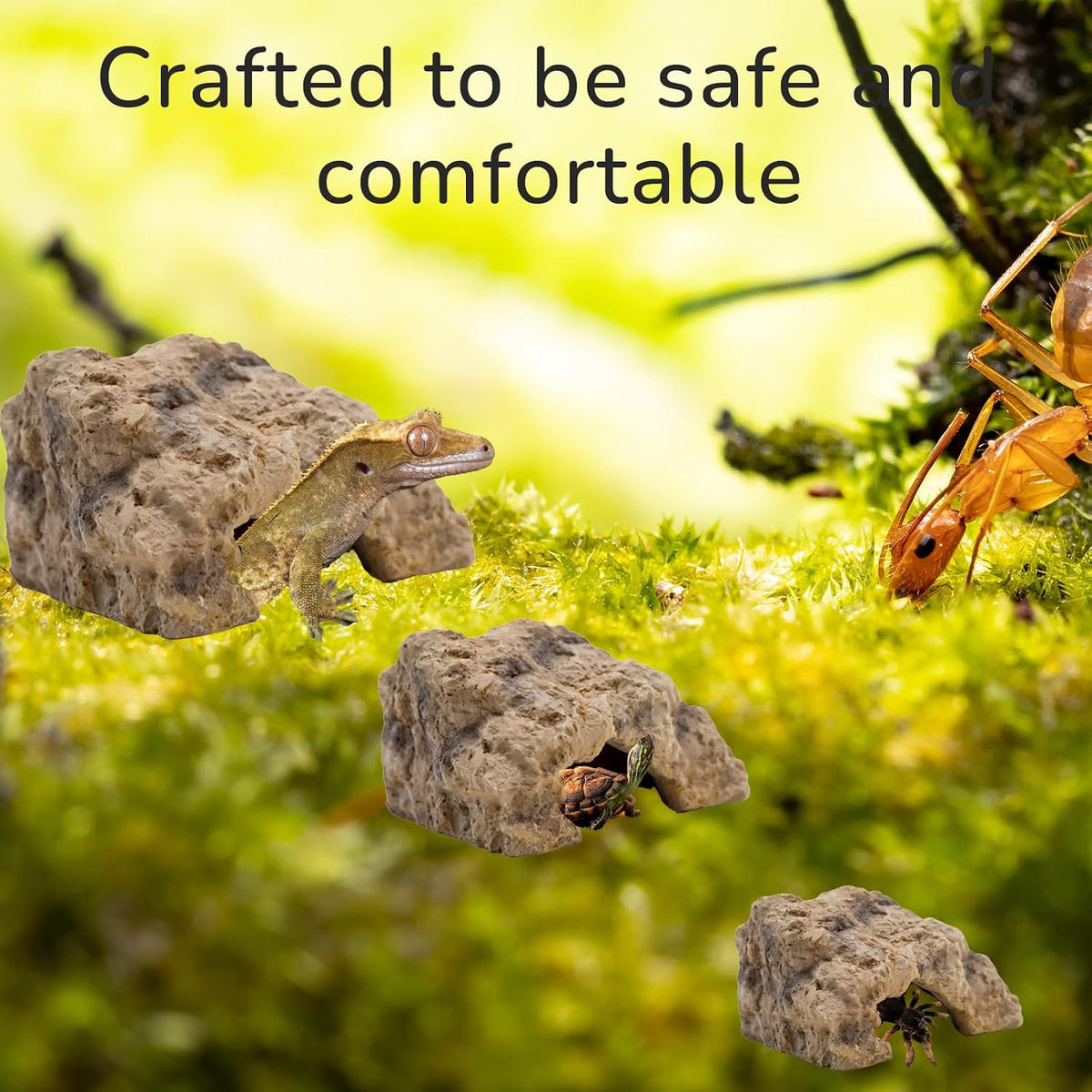 Reptile Hide for Leopard Gecko, Bearded Dragon - Small - image 3
