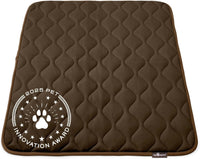 Paw Inspired Washable Padded Crate Mats for Dogs - 42 Inch / Dark Brown