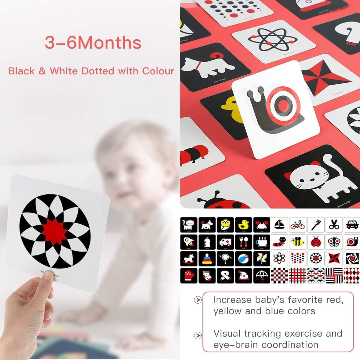 beiens High Contrast Baby Flashcard - image 4