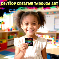 ZMLM 165 Rainbow Scratch Paper Art Mini Notes - Active Scratch Notes - image 4