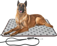 Pet Heating pad Outdoor Small Dog cat Heating pad Heated ped beds - Digital-Printfoot / 34X21 inch