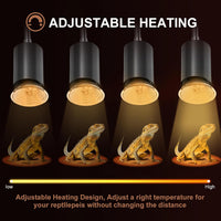50W Uva Light Bulbs 4-Pack, Turtle Heat Lamp for Reptile – Essentials for Reptiles And Amphibians - 25.0 - image 4