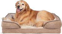 FurHaven Cooling Gel Dog Bed for Large Dogs - Large / Brownstone