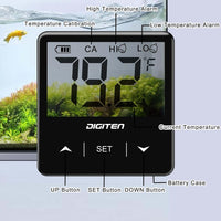 DIGITEN Aquarium Thermometer Digital Fish Tank Thermometer with Large - Black - image 4