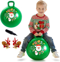 ZOOJOY Hopper Ball, Hopping Toys for Kids - Age:3-8(18''/45cm) / Green Christmas