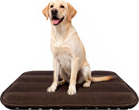 Dog Bed Crate Mat, Soft Durable Washable Anti-Slip Kennel Pad for Dogs & Cats, Reversible) - L(34"*20"*1.5") / New-Dark Brown-1pc
