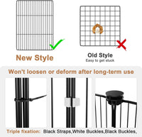 Guinea Pig Cage with Top Cover & 12 Panels - 12 Panels / Black - image 3