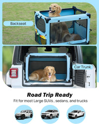 JOYTUTUS Collapsible Dog Crate - 38.0"L x 26.0"W x 26.0"H - image 4