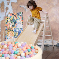 Realhaha Ball Pit Balls Star Shapes Plasticballs for Ballpit Playpen – Fun for Kids & Family - Macaron Pink Green Milktea Purple / 200 - image 2