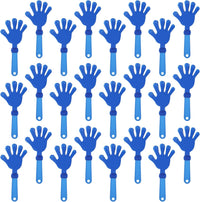 24 royal blue plastic hand clapper noisemakers, 7.5 inches long - view 8