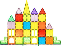 EchoPlan Magnetic Tiles,130PCS Magnetic Blocks with 2 Cars for Kids – Fun for Kids & Family - 68PCS