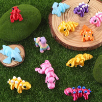 JOICEE 24Pcs 3D Printed Dinosaur Animals Mini Dinosaur Toys – Fun for Kids & Family - Multicolor - image 4