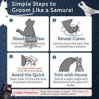 Samurai-Grade Cat Nail Clippers | Vet Recommended | Sharper, Quieter & Safer | Precision Blade for Stress-Free Grooming | Non-Slip Grip | Lifetime Durability | Made in Japan