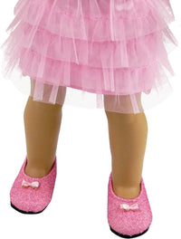 Sophia's, 18" Doll, Glitter Shoes, Light Pink - image 3