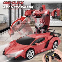 Transform Remote Control Car Toys for Boys 4-6 - Red - image 3