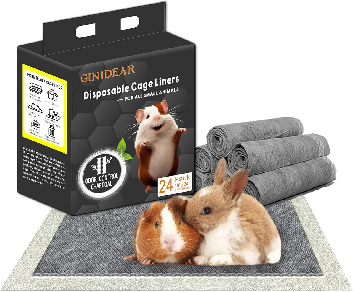 Disposable Guinea Pig Bedding, Cage Liners - 18" x 24" / 24 count