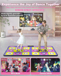 Double Wireless Dance Mat for TV, Family Fun - Purple - image 2