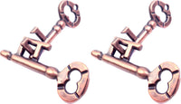 MAGIKON Metal Brain Teaser, Traditional Keys Shaped Puzzle Toy – Fun for Kids & Family - Normal (Pack of 2)