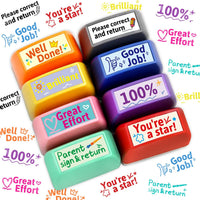 Fancy Land Teacher Stamps for Classroom Grading Stamp Set Self-Inking - image 4