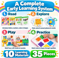 TOYVENTIVE learning toys set for 2 year olds with books, puzzles and matching games - view 7