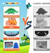 IPOURUP Dinosaur Toys for Kids 3-5: Wooden Stacking Montessori Toys - Double Dino Blocks - image 3