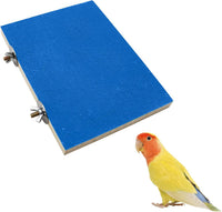 15.7×10.4 Inches Large Bird Perch Stand Platform - 7.9 × 5.9 Inches Blue